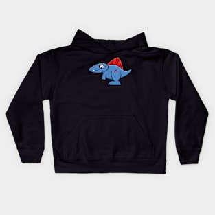 Spinosaurus Dinosaur (Blue and Red) Kids Hoodie